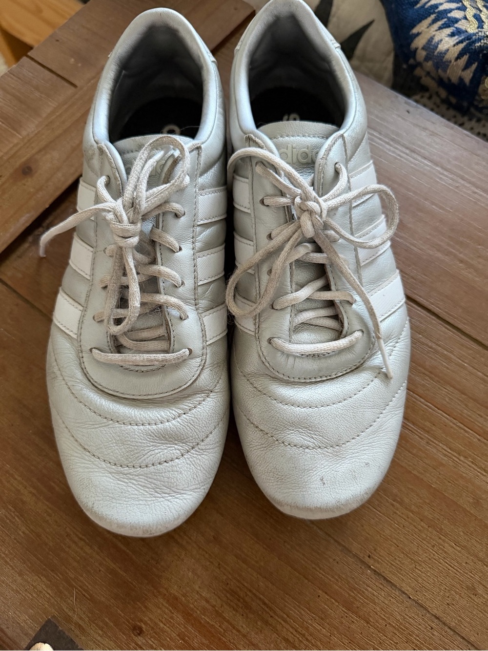Silver adidas size 8